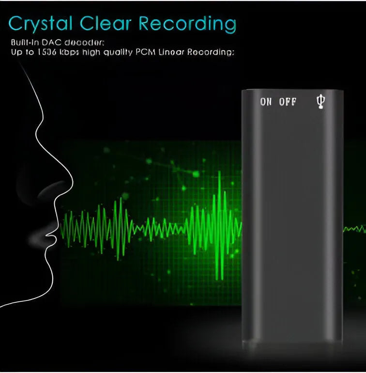 🎙️ Portable Digital Voice Recorder – High-Speed Audio Recording Device