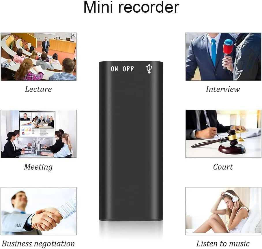 🎙️ Portable Digital Voice Recorder – High-Speed Audio Recording Device